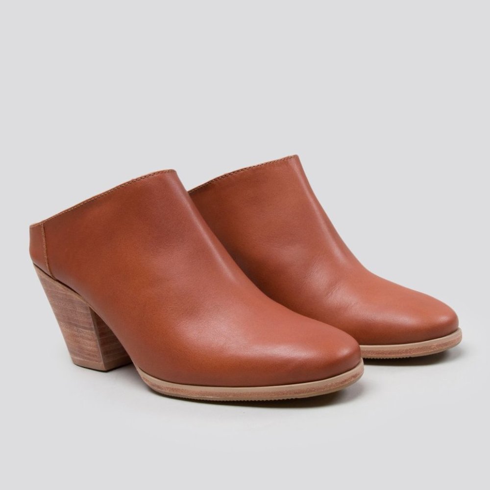 NWT Rachel Comey Mars Leather Mule Whiskey Natural